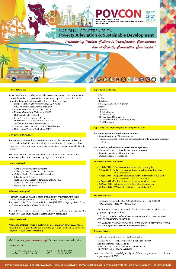Call for Participation:3rd National Conference on Poverty Alleviation and Sustainable Development Image 1