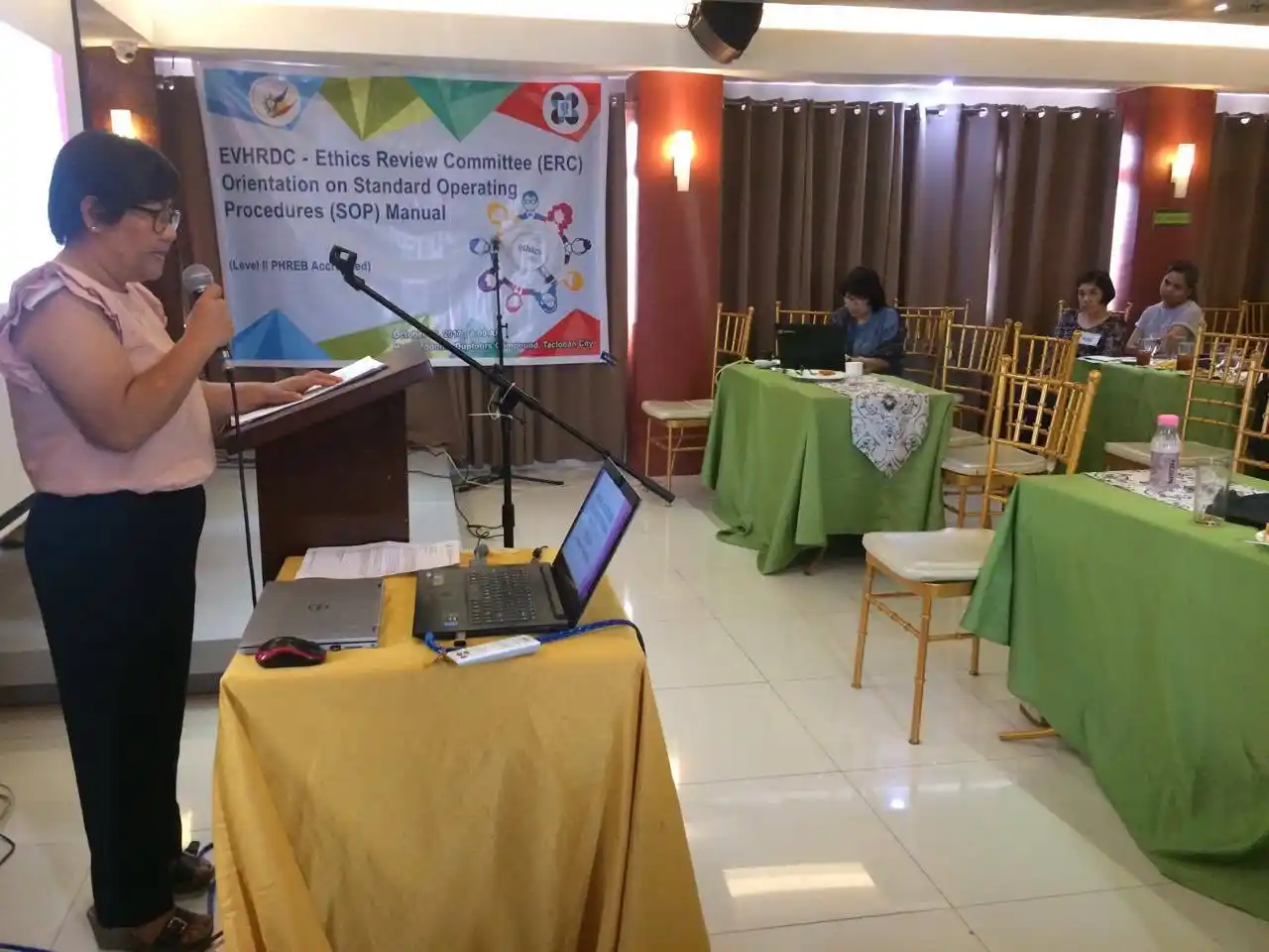 EVHRDC - Ethics Review Committee Conducts Series of Lectures to its Member Institutions Image 5
