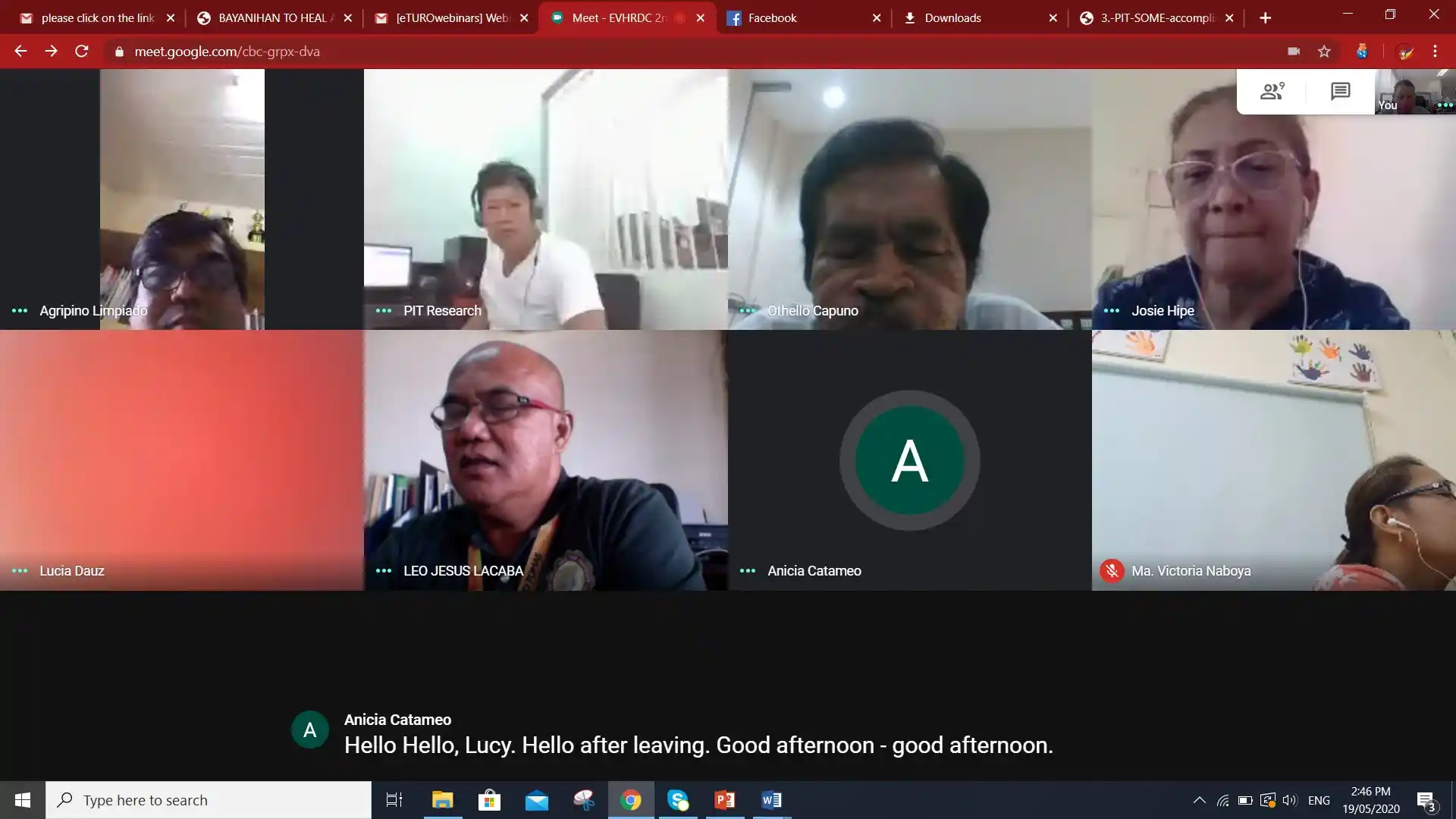 EVHRDC conducts virtual meetings to ensure implementation of programs Image 16