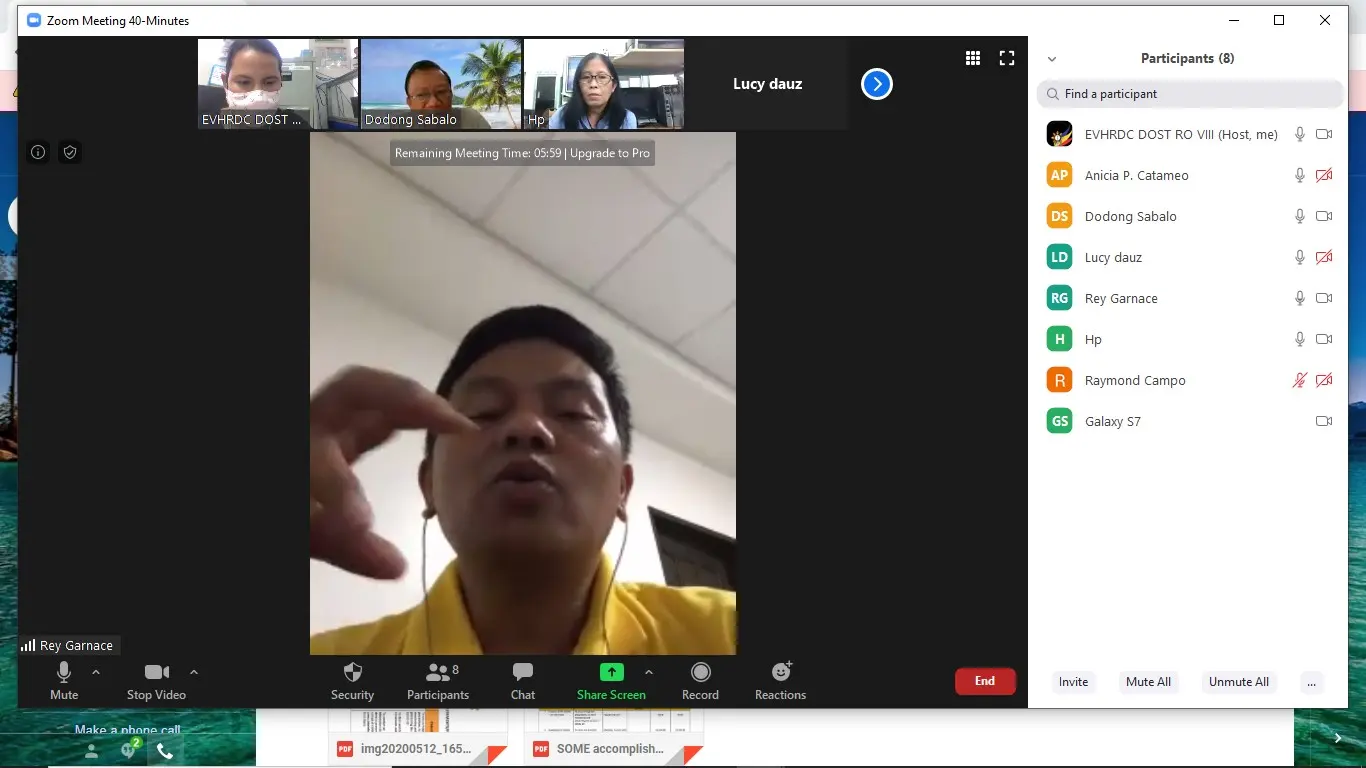 EVHRDC conducts virtual meetings to ensure implementation of programs Image 9