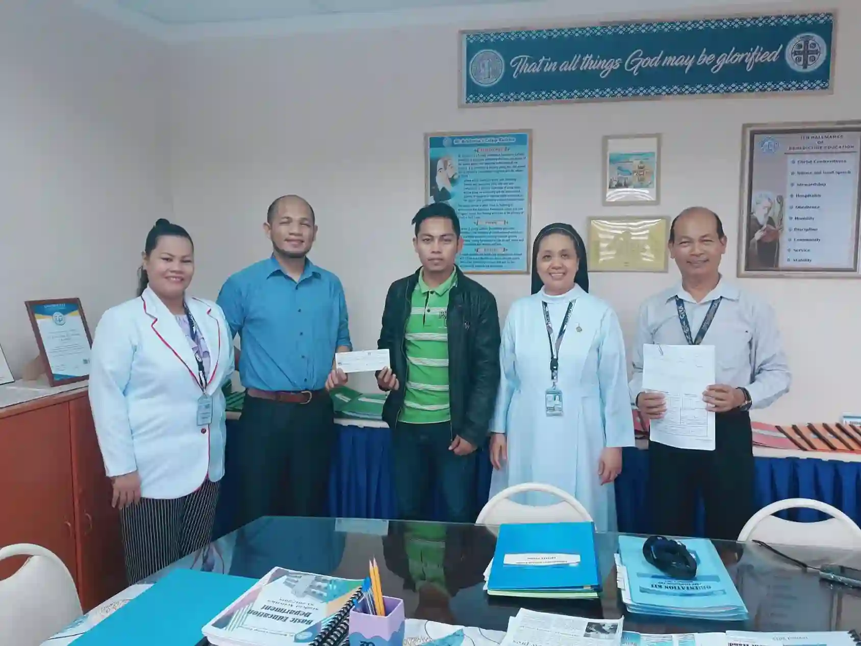 EVHRDC Released a Research Fund to St. Scholastica&rsquo;s College Tacloban Inc. Image 1