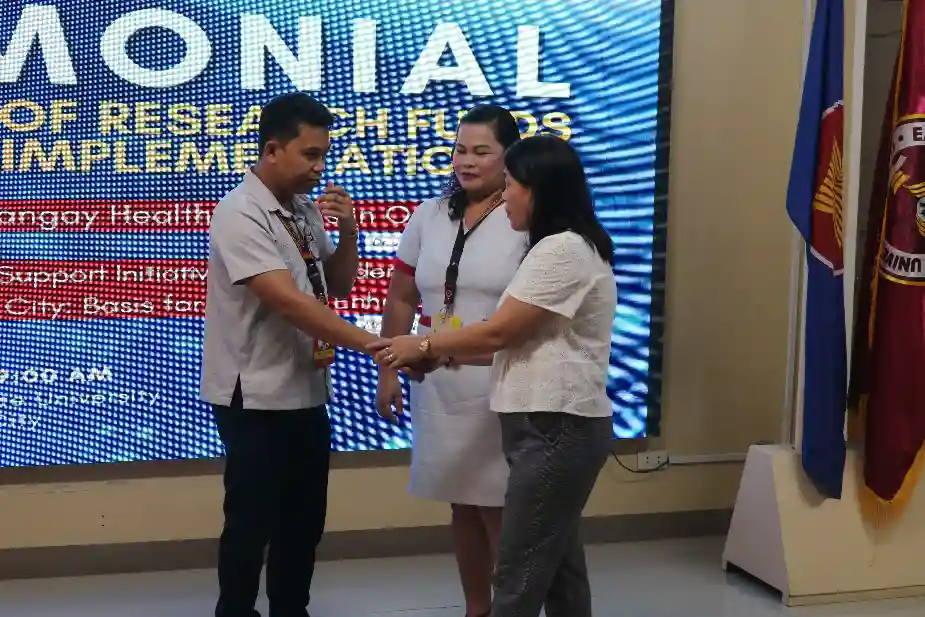 EVHRDC Turns Over Research Funds, and Conducted PAR Orientation at EVSU Image 2