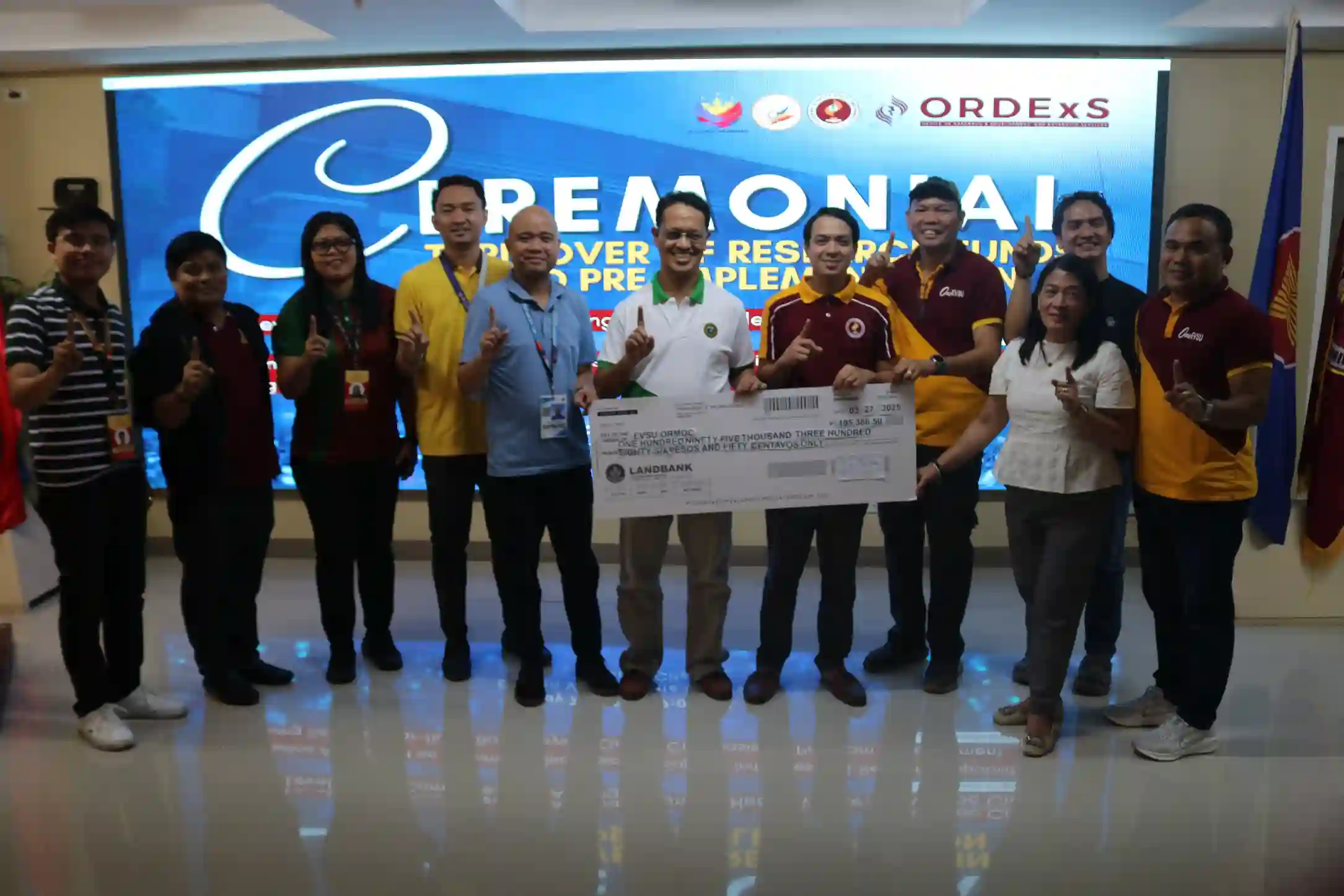 EVHRDC Turns Over Research Funds, and Conducted PAR Orientation at EVSU Image 3