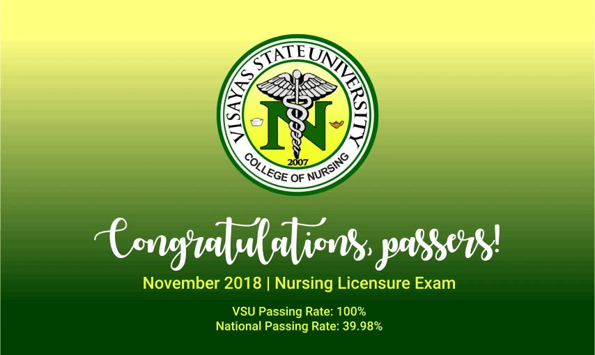 Grandslam: VSU registers 100% passing in nursing board anew Image 2