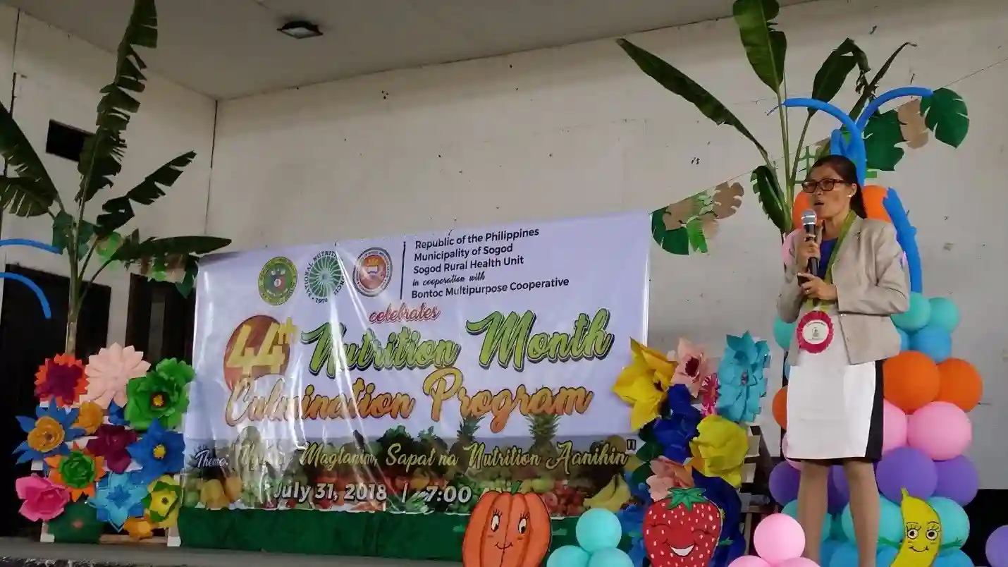 Municipality of Sogod held its 44th Nutrition Month Image 1