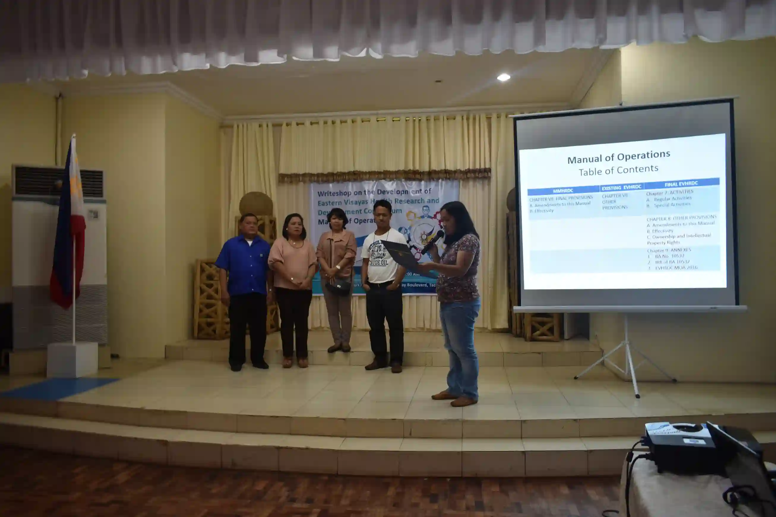 Writeshop on the Development of Eastern Visayas Health Research and Development Consortium Manual of Operations Image 7